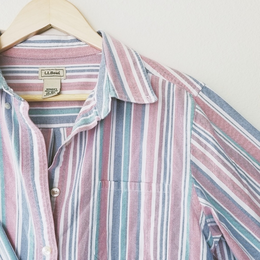 Vintage L.L Bean button up top
